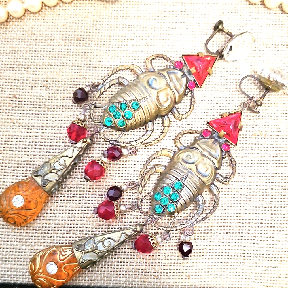 Czech Shoulder Duster Earrings